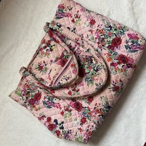 Floral Quilted Tote Bag Vera Bradley